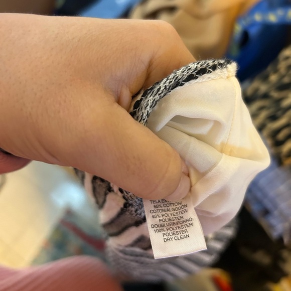 Loft Black and White Striped Flare Skirt - Picture 5 of 5